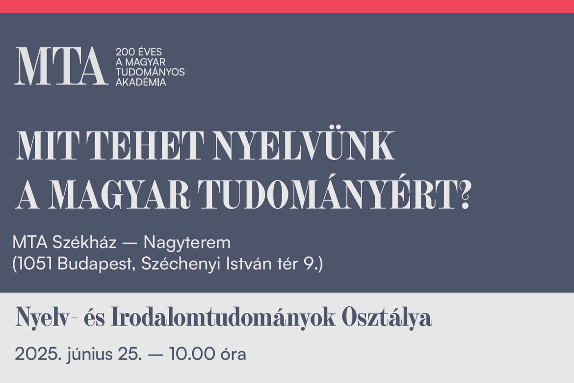 Mester Béla előadása az MTA 200 keretében