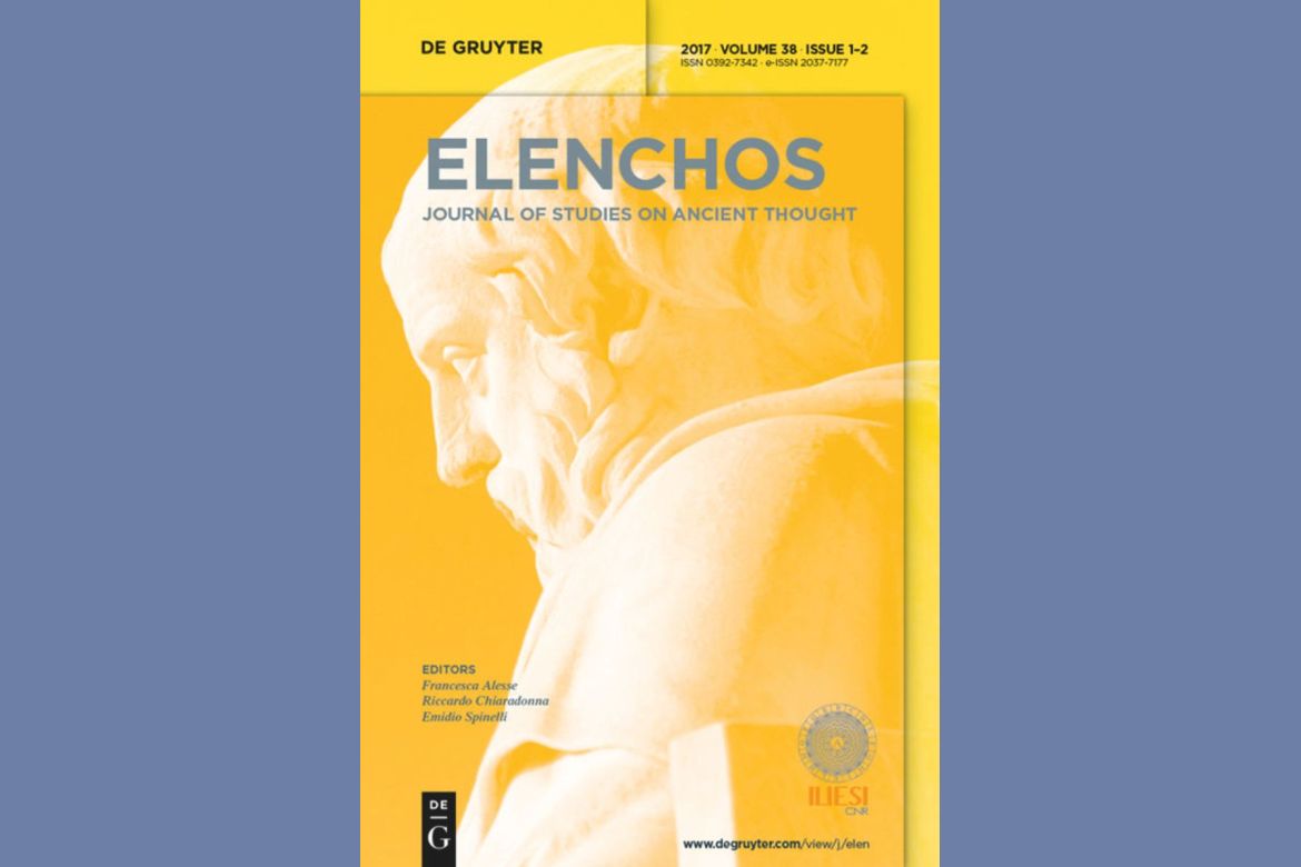 Hangai Attila cikke az Elenchos antik filozófiatörténeti folyóiratban