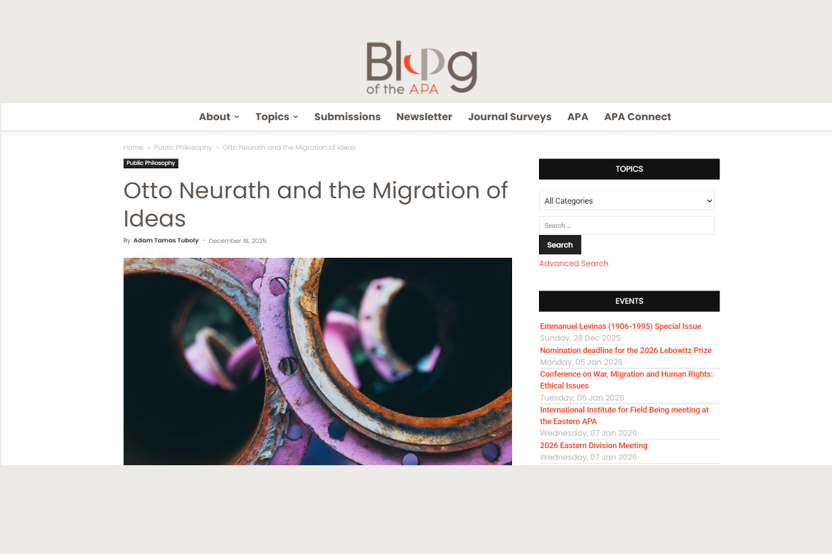 Tuboly Ádám Tamás írása az Amerikai Filozófiai Társaság oldalán