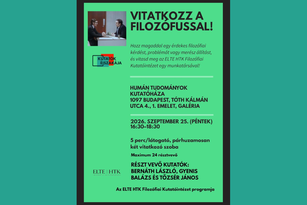 Vitatkozz a filozófussal!